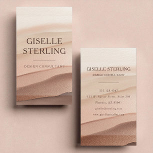 Minimal Terracotta Modern Creative Business Card