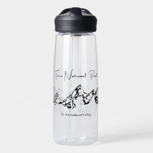 Minimal Teton National Park 25oz Water Bottle