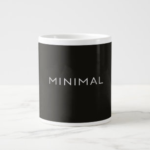 Minimal Text Design – Clean Aesthetic Typography Large Coffee Mug