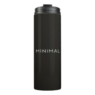 Minimal Text Design – Clean Aesthetic Typography Thermal Tumbler