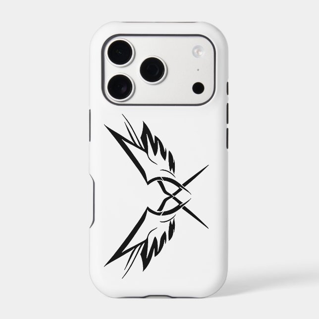 Minimal Tribal Wings iPhone 17 Pro Case (Back)