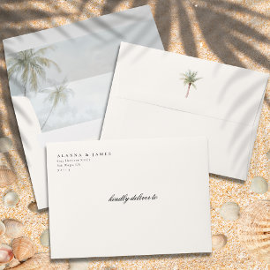 Minimal Tropical Palm Return Address Envelope