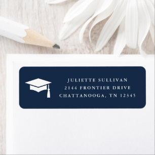 Minimal Type Photo Graduation Return Address