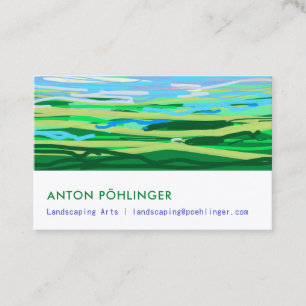 Minimal Typo maximal abstract colours no black  Business Card