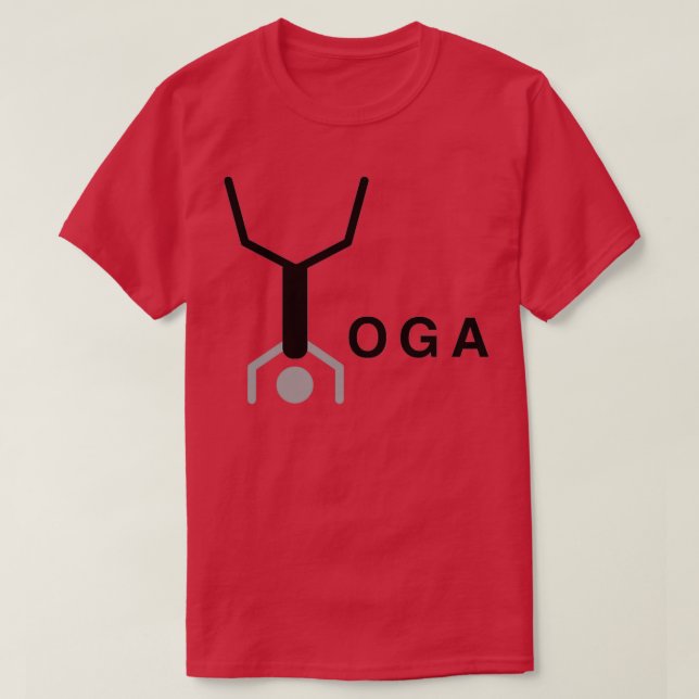 Minimal typographic yoga word design T-Shirt (Design Front)