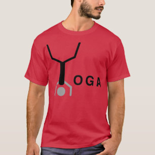 Minimal typographic yoga word design T-Shirt