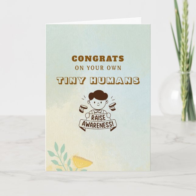Minimal Typography	Aesthetic Greeting Card | raise (Front)