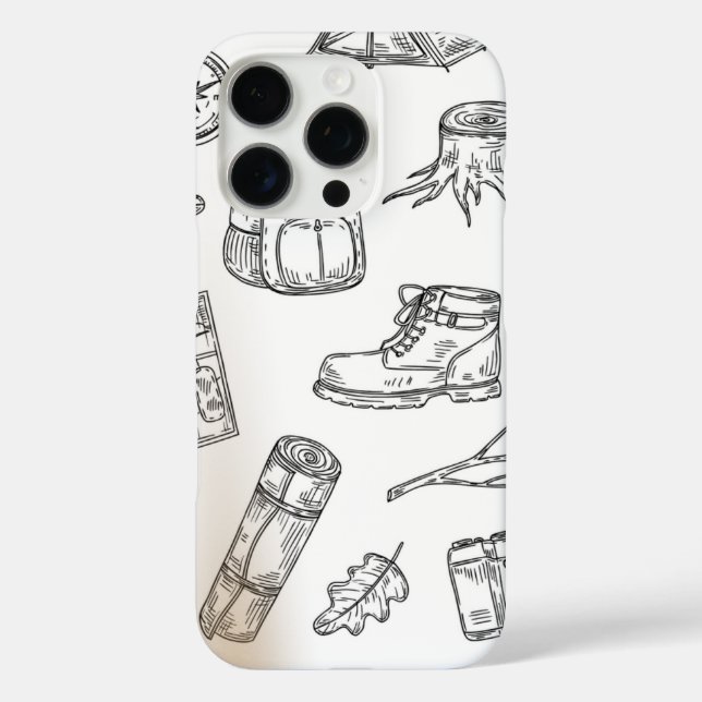 Minimal Typography Aesthetic Phone Case | outdoor  (Back)