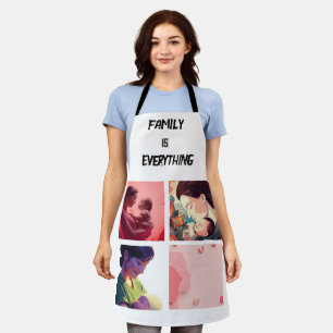 Minimal Typography Custom Collage Photo Apron