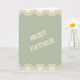 Minimal Typography Vintage Greeting Card father