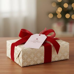 Minimal Valentine Gift Tag with Heart – Romantic L