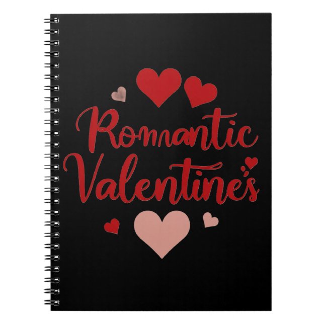 Minimal Valentine’s Day Love Typography Design | R Notebook (Front)