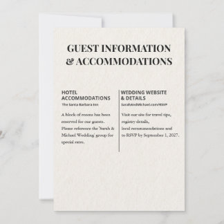 Minimal Vintage Newspaper Wedding Invitation