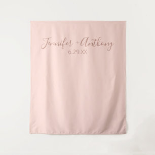 Minimal Wedding Backdrop Personalised  Tapestry