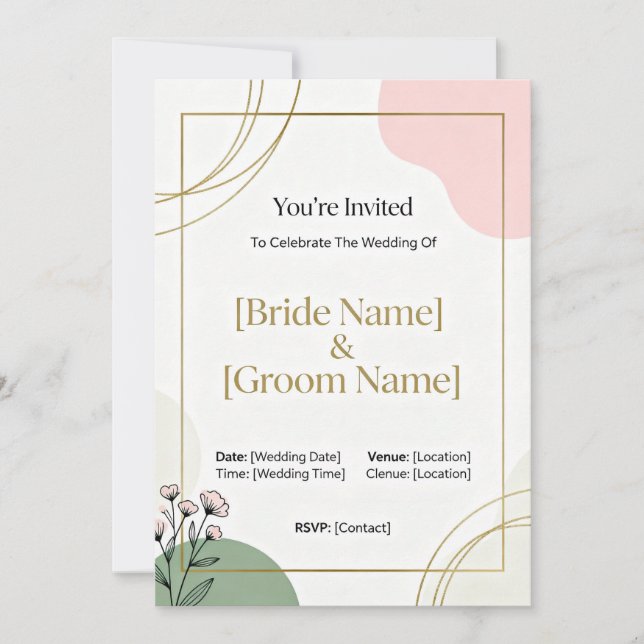 Minimal Wedding Invitation (Front)