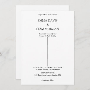 Minimal Wedding Invitation card