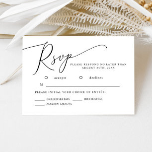 Minimal Wedding RSVP Card