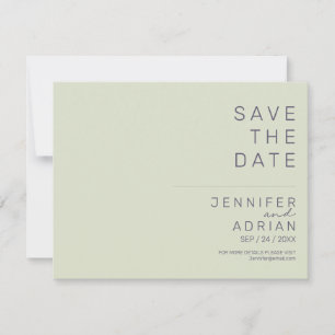 Minimal Wedding Save the Date Cards