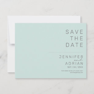 Minimal Wedding Save the Date Cards