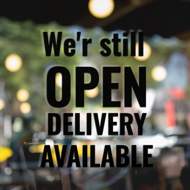 Minimal We're Still Open Black (Creator Uploaded)