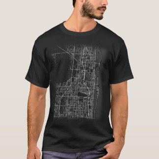Minimal West Palm Beach city map (LARGE PRINT) T-Shirt