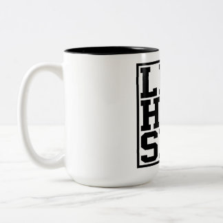 Minimal White Aesthetic Abstract Two-Tone Coffee Mug