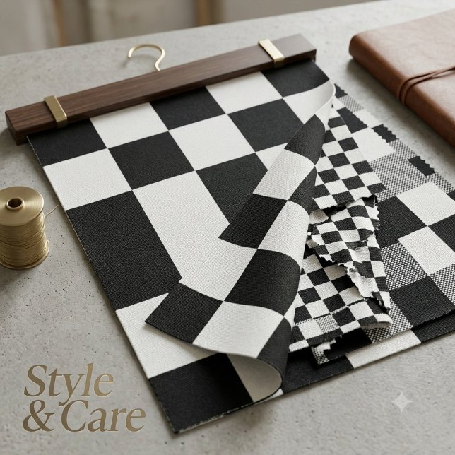 Minimal White Black Box Pattern Stylish Fabric (Minimal White Black Box Pattern Stylish Fabric)