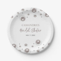 Minimal White Pearl Bridal Shower 