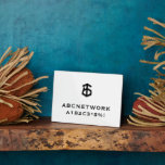 Minimal Wifi Password Sign Logo Plaque<br><div class="desc">Modern WiFi password sign to share your network information with guests. Perfect for vacation rental houses,  Airbnb rentals,  bed and breakfast rooms and more. Minimal modern design in white with custom branding and simple,  easy-to-read typography.</div>