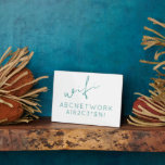 Minimal Wifi Password Sign Turquoise Plaque<br><div class="desc">Modern WiFi password sign to share your network information with guests. Perfect for beach houses,  Airbnb rentals,  bed and breakfast rooms and more. Minimal modern design in turquoise and white with elegant script and simple,  easy-to-read typography.</div>