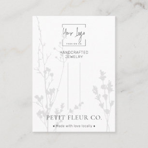 Minimal Wildflowers Jewellery Hair Clip Display Ca Calling Card