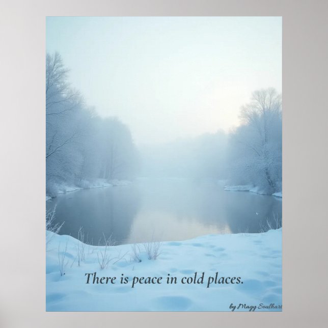 Minimal Winter Calm Poster – Neutral Wall Art (Front)