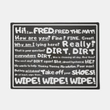 Minimal, Witty - Fred the Mat, Your humourous text