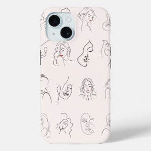 Minimal Woman Line Art Phone Case