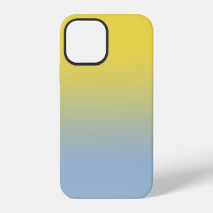 Minimal Yellow to Light Blue Gradient iPhone 12 Case