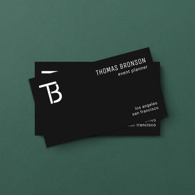 Minimal Your Logo White on Custom Colour Business Card (Creator Uploaded)