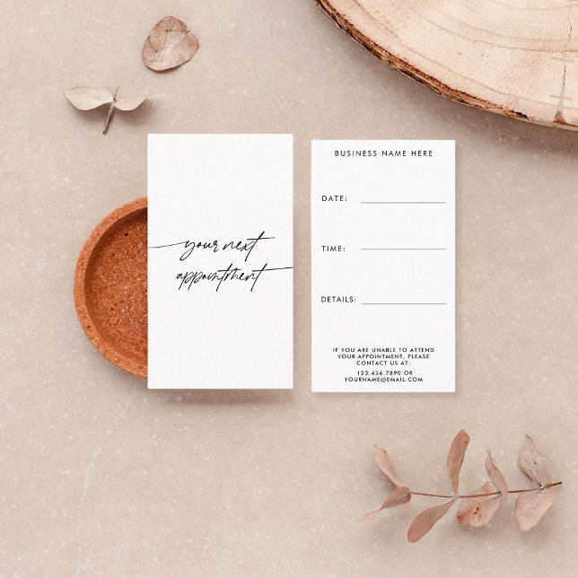 Minimal Your Next Appointment Handwritten Script (Creator Uploaded)