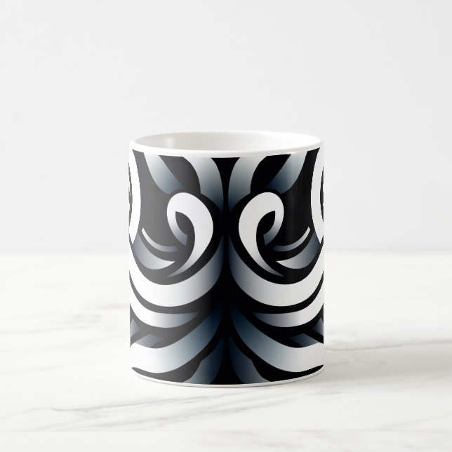 Minimal Zen Sacred Geometric Mandala Abstract Coffee Mug (Center)