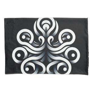 Minimal Zen Sacred Geometric Mandala Abstract Pillowcase
