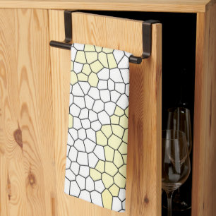 Minimalism Abstract Art Pale Pastel Cells Tea Towel