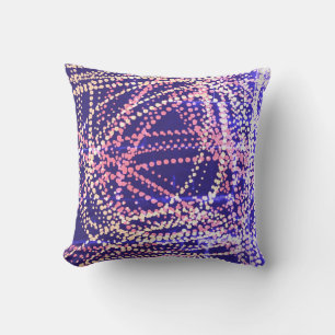 Minimalism Abstract Art Pattern Blue Grey Pink Cushion