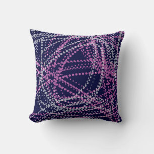 Minimalism Abstract Art Pattern Blue Grey Pink Cushion