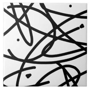 Minimalism Abstract Art Pattern Tile