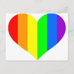 Minimalism and pride postcard