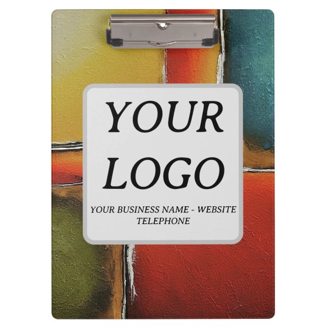 Minimalism Colour Blocking Business Promotional Clipboard (Front)
