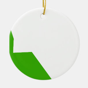 Minimalism Green White Ceramic Tree Decoration