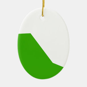 Minimalism Green White Ceramic Tree Decoration