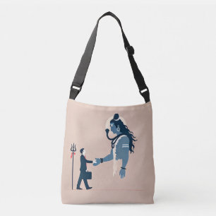 minimalism image of an ordinary person greeting go crossbody bag