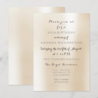 Minimalism Pearly Ivory Creamy Pastel Metal Party