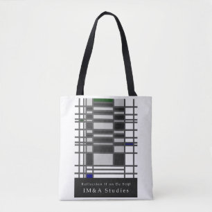 Minimalism Reflection II on De Stijl Tote Bag